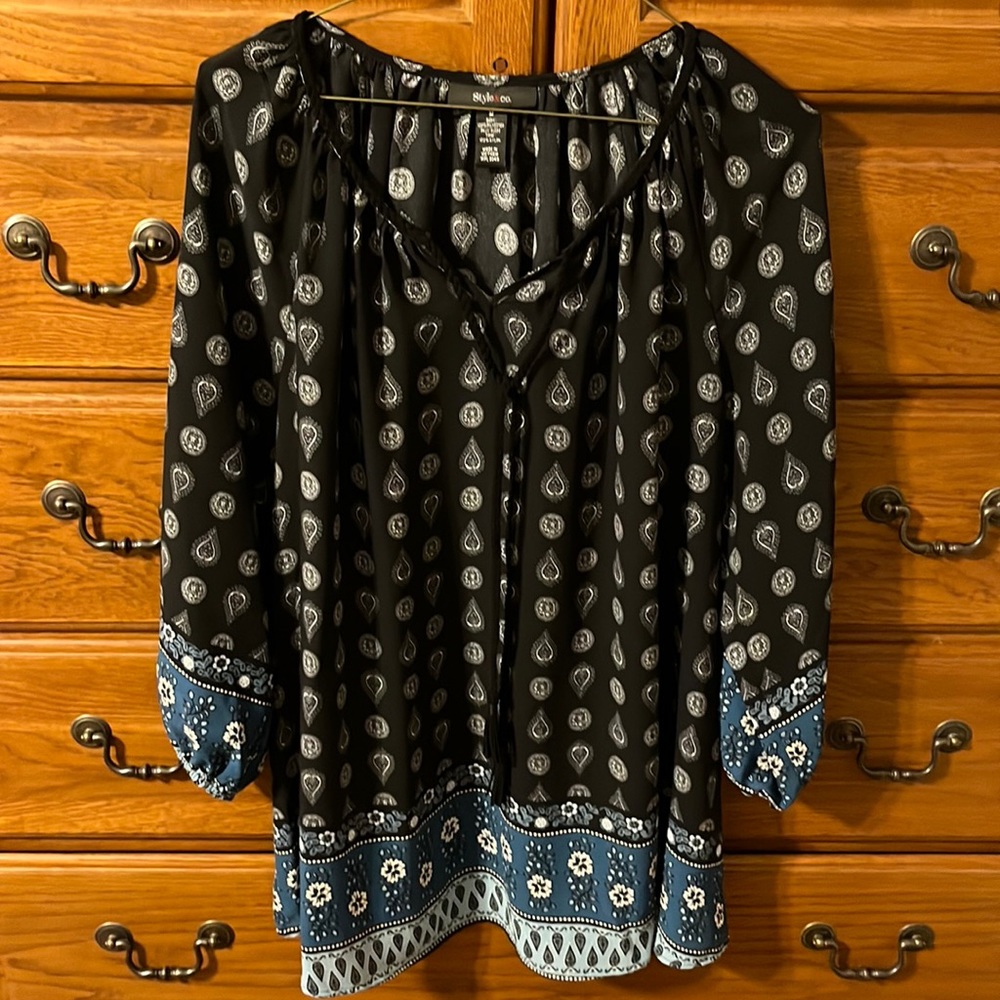 Style & co. Peasant Blouse